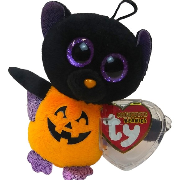 Ty Beanie Baby Halloween Halloweenies  BATTY-SCREAM-TREATSIE  Retired Mint Tags - Picture 6 of 7